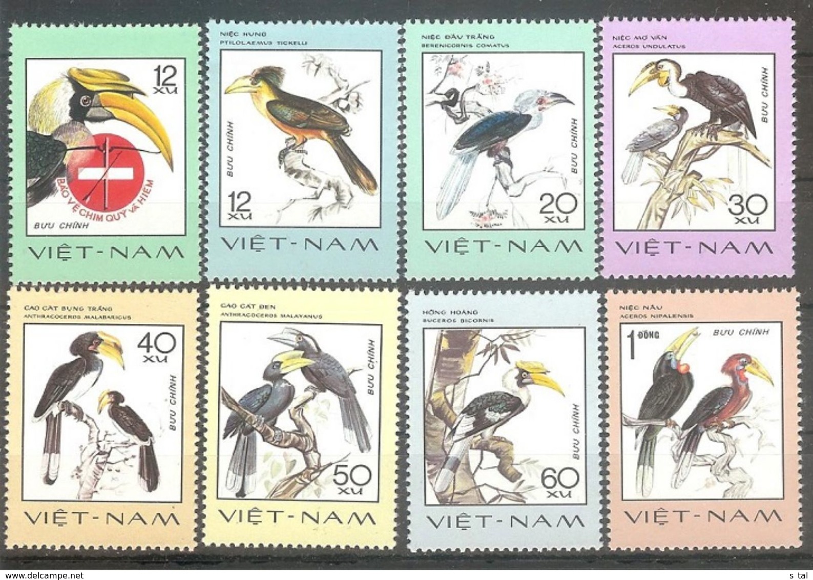 VIETNAM  Birds Set 8 Stamps  MNH - Other & Unclassified