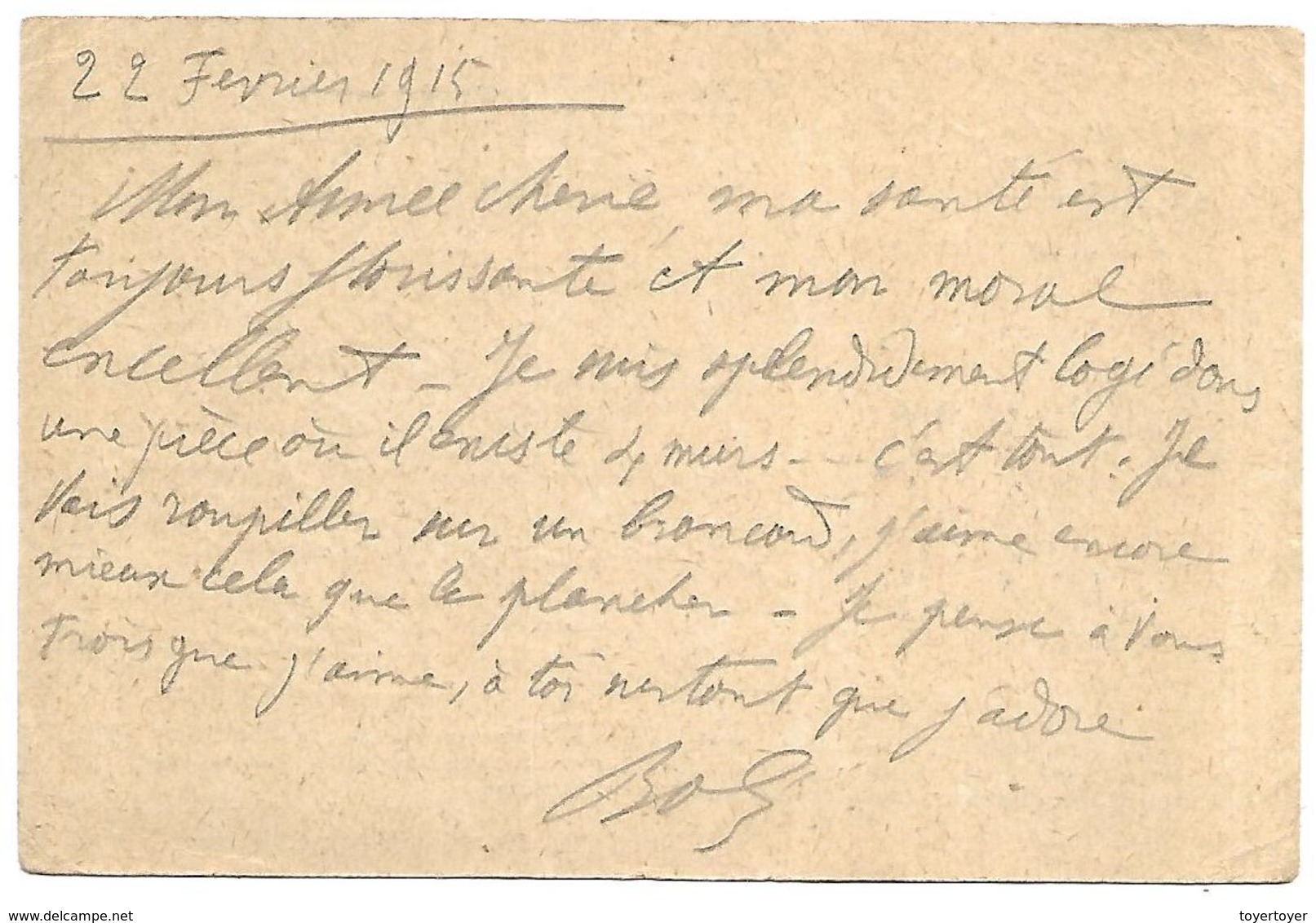 CM 29 Correspondance Militaire Du 23-02-15 Cachet Trésor Et Postes Simple Cercle N°(SP)5 QG De La 4ème Armée,2ème Groupe - Guerre De 1914-18