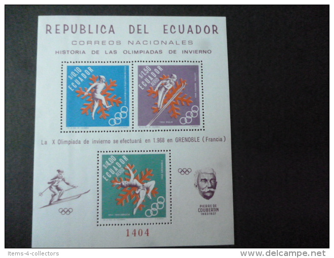 EQUADOR SG XXXX 1968 MS - Ecuador