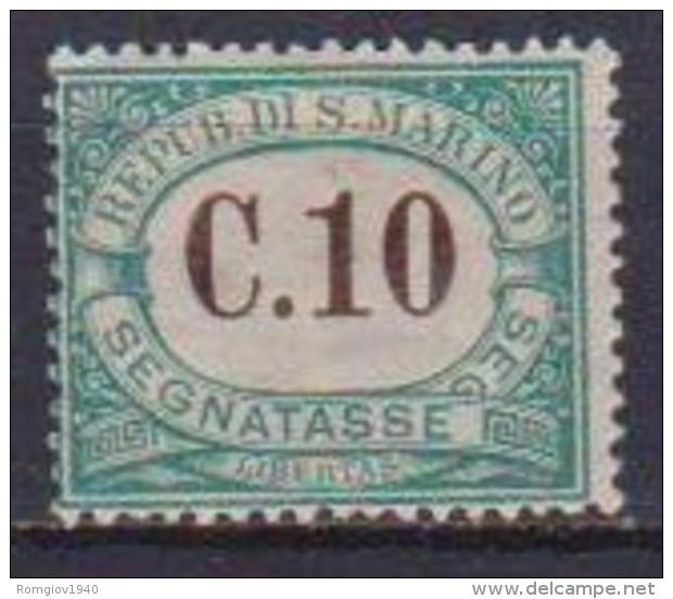 SAN MARINO    1897-1919     SEGNATASSE       SASS. 2   MLH VF - Segnatasse