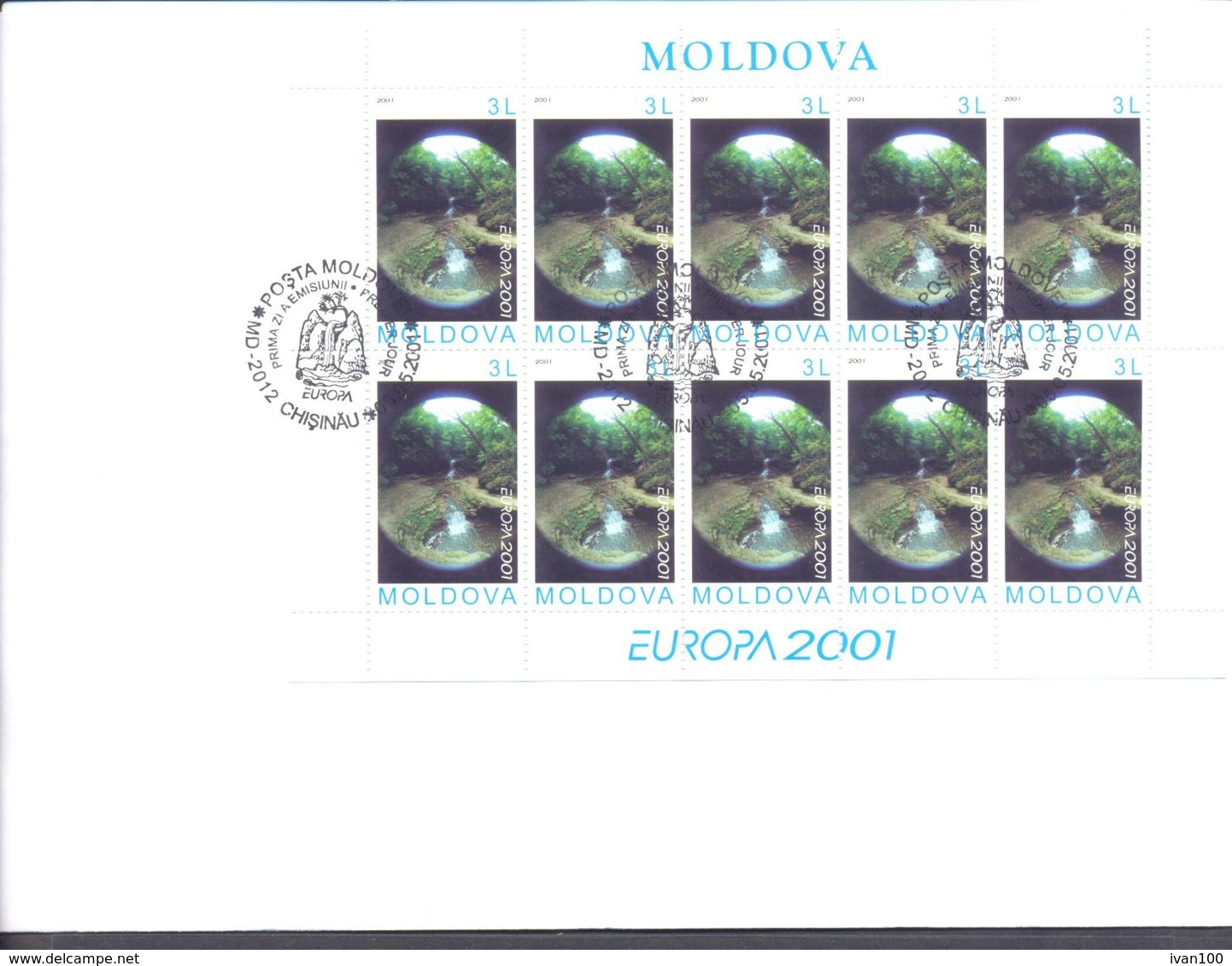 2001. Europa 2001, FDC With Sheetlet, Mint/** - 2001