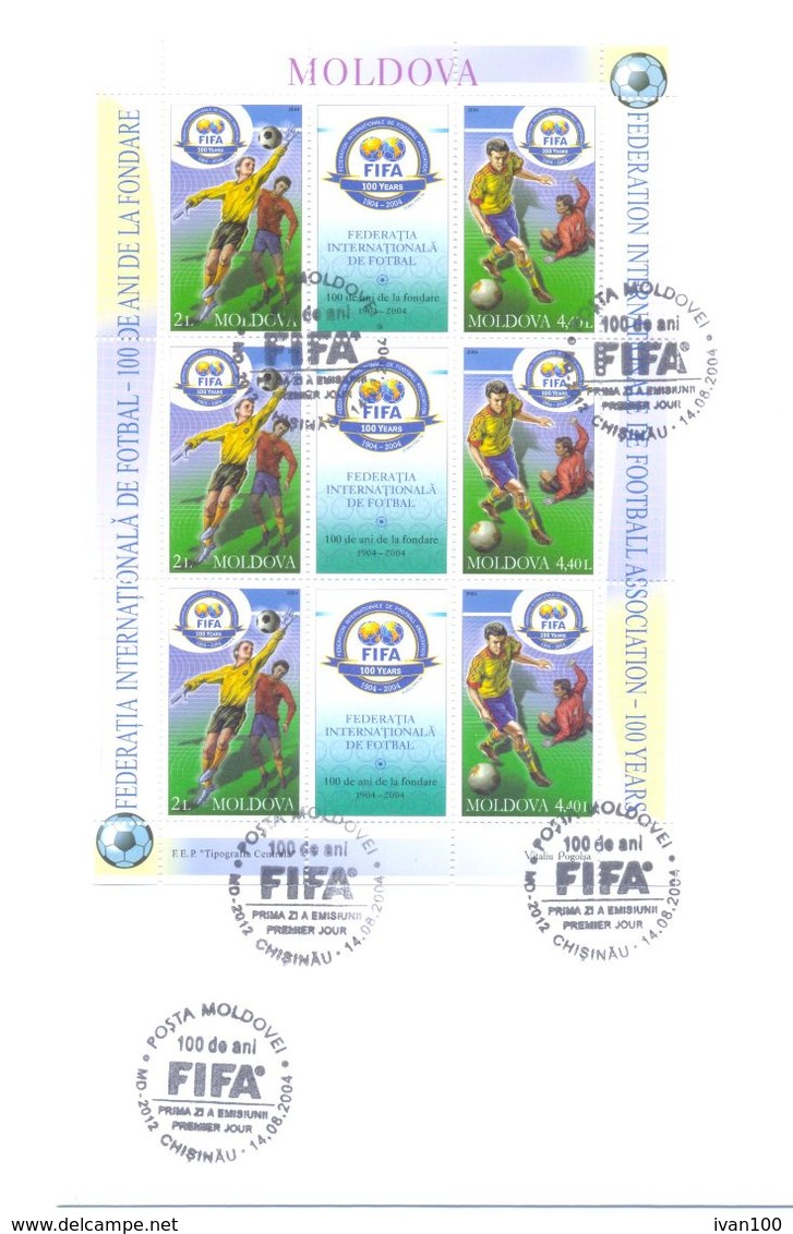 2004  100y Of FIFA, FDC With Sheetlet, Mint/** - Sonstige & Ohne Zuordnung