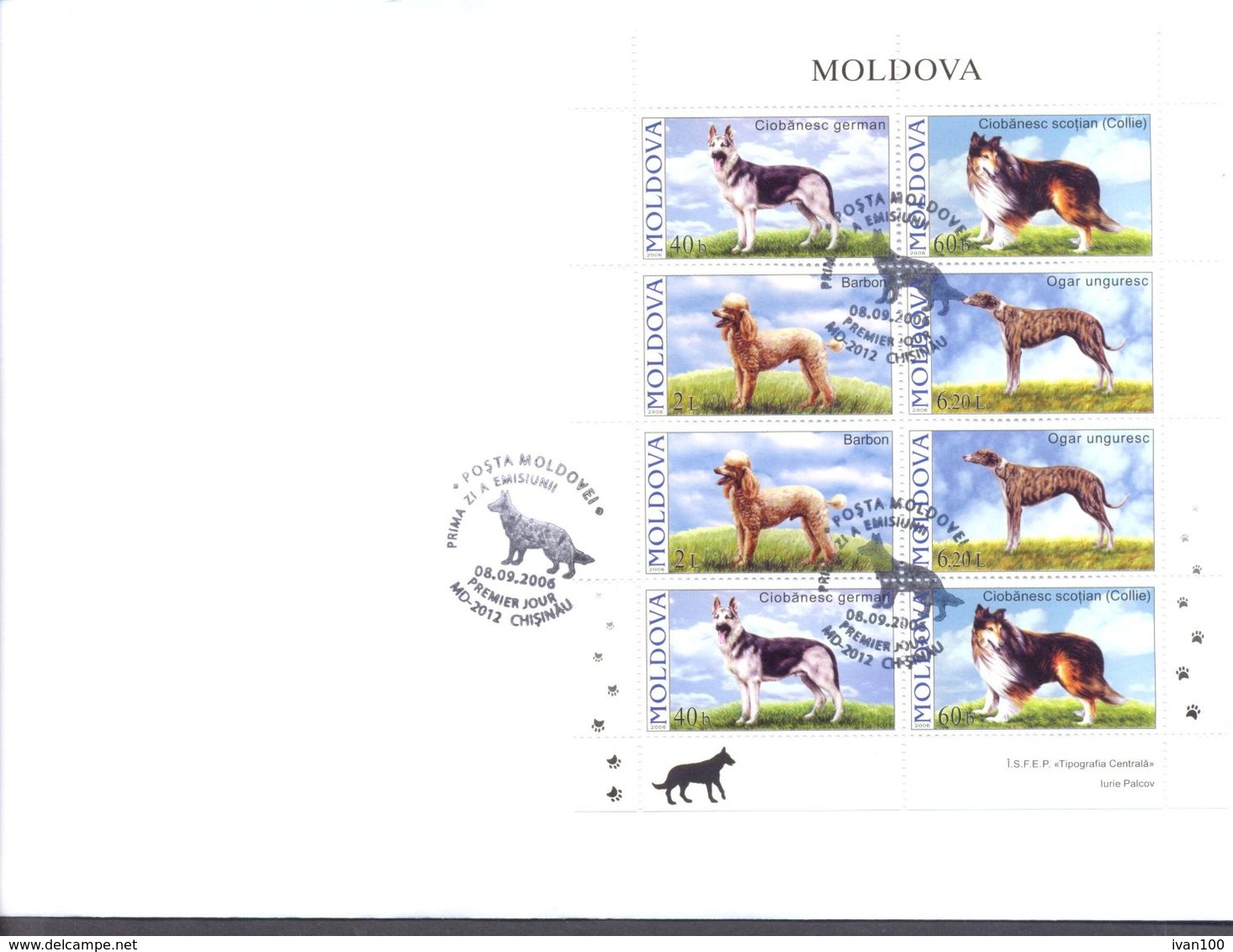 2006.  Dogs, FDC With Sheetlet, Mint/** - Dogs