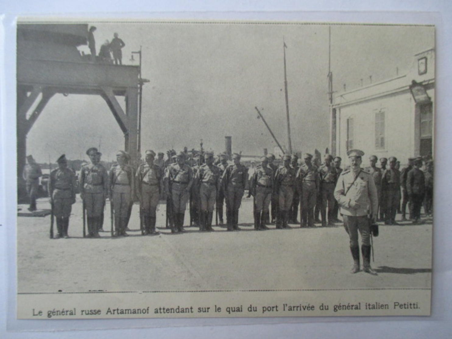 1916 - Front Occidental - Le Général Russe Leonid Konstantinovich Artamonov - Coupure De Presse Originale (Encart Photo) - Historische Documenten