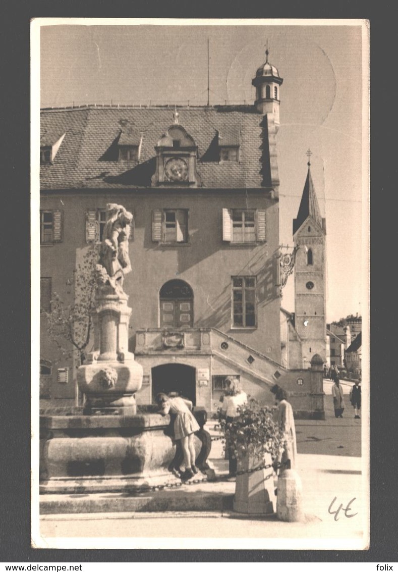 Fürstenfeldbruck - Fotokarte - Animiert - 1952 - Schlag Hotel Post - Fürstenfeldbruck