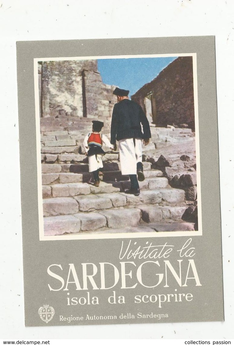 Cp , Publicité , Italie , Visitate La SARDEGNA , Isola Da Scoprire , Vierge , Ed. O.E.P. - Andere & Zonder Classificatie