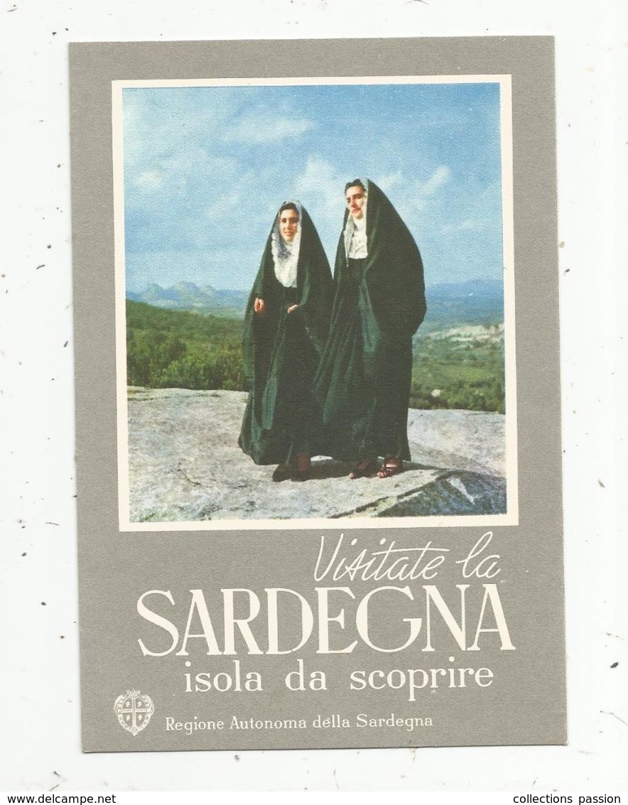 Cp , Publicité , Italie , Visitate La SARDEGNA , Isola Da Scoprire , Vierge , Ed. O.E.P. - Andere & Zonder Classificatie