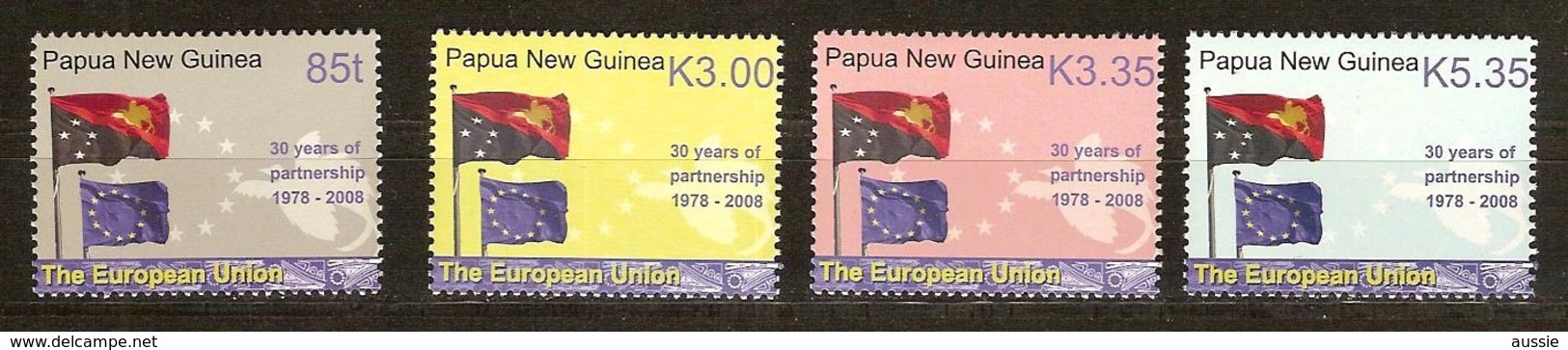 Papouasie Papua New Guinea 2008 Yvertn° 1215-1218 *** MNH Cote 12,15 Euro  Drapeaux Vlaggen Flags - Papouasie-Nouvelle-Guinée
