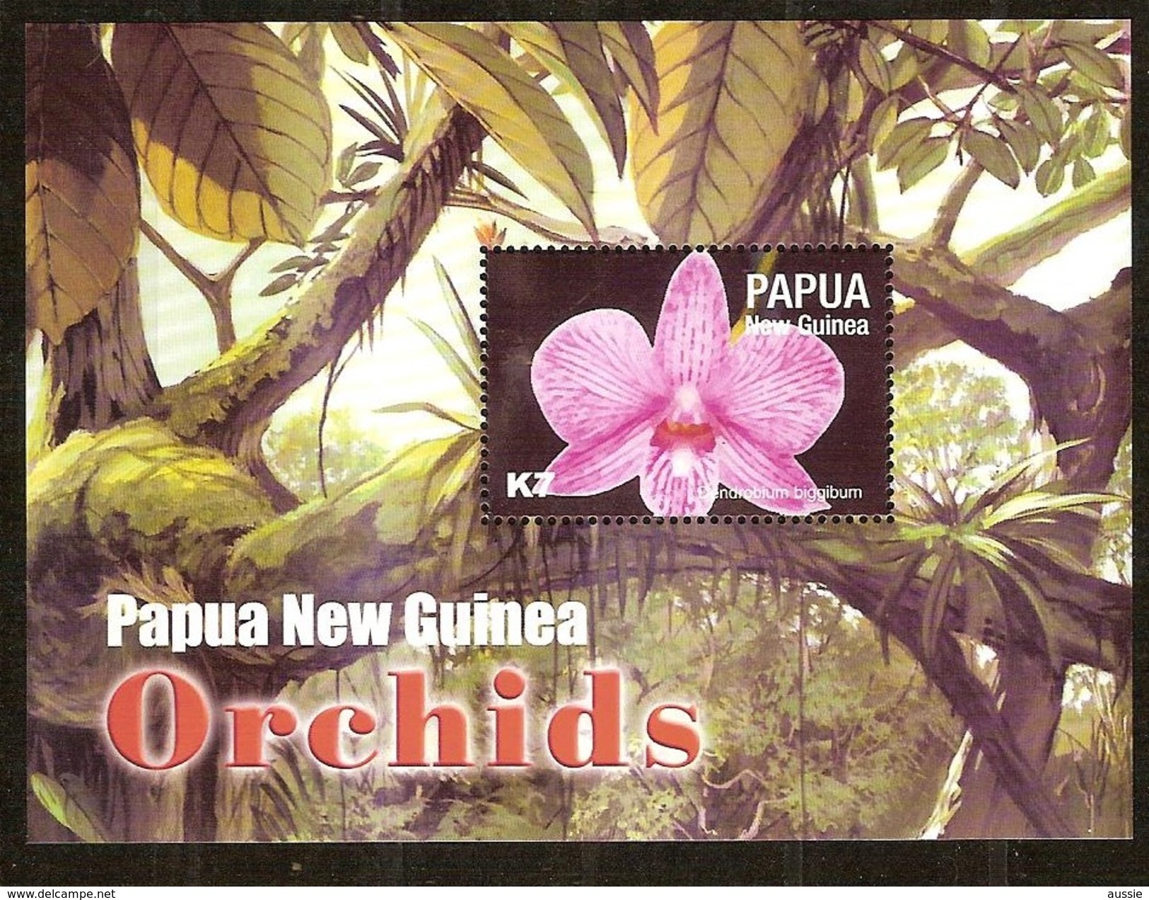 Papouasie Papua New Guinea 2004 Yvert Bloc 28 *** MNH Cote 8,00 Euro Flore Orchidées - Papúa Nueva Guinea