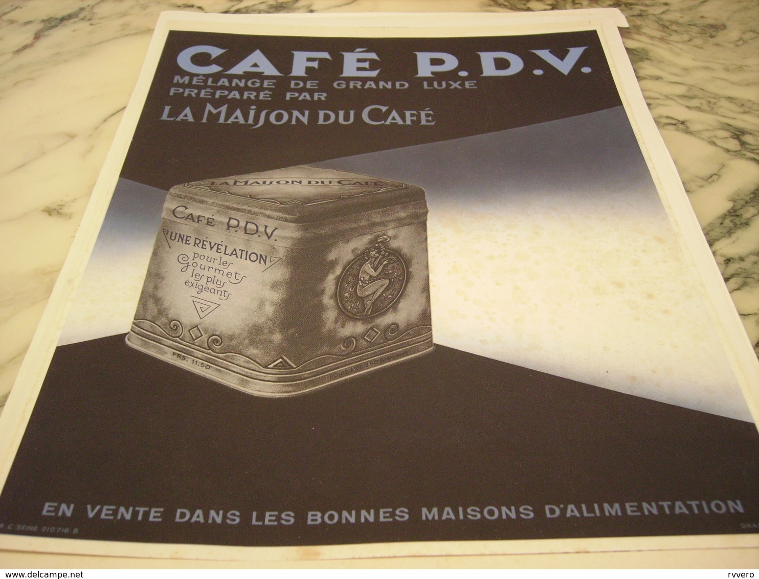 ANCIENNE PUBLICITE CAFE P.D.V LA MAISON DU CAFE - Posters