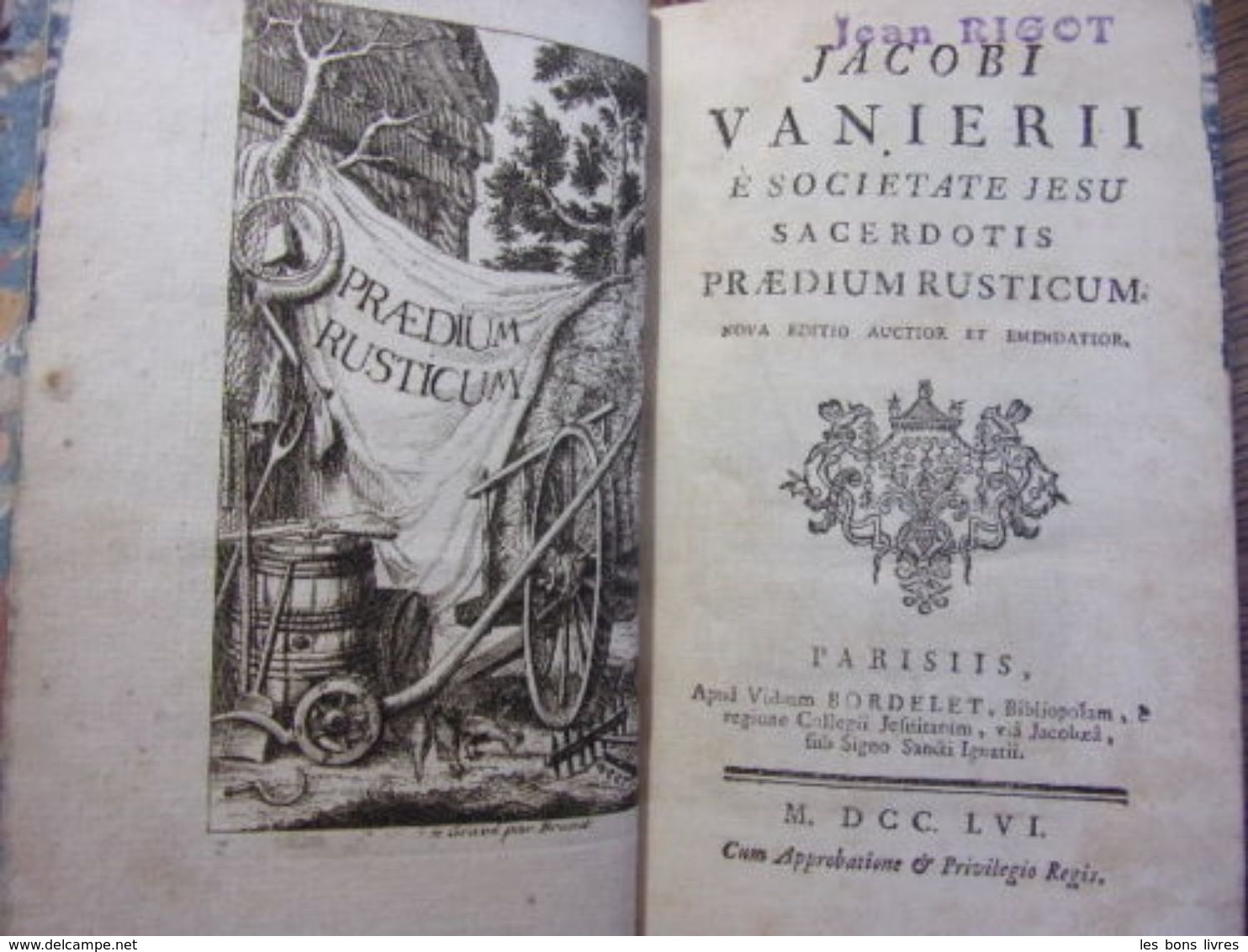 JACOBI VANIERII Societate Jesu Sacerdotis Praedium Rusticum 17 Gravures Cuivre - Bis 1700