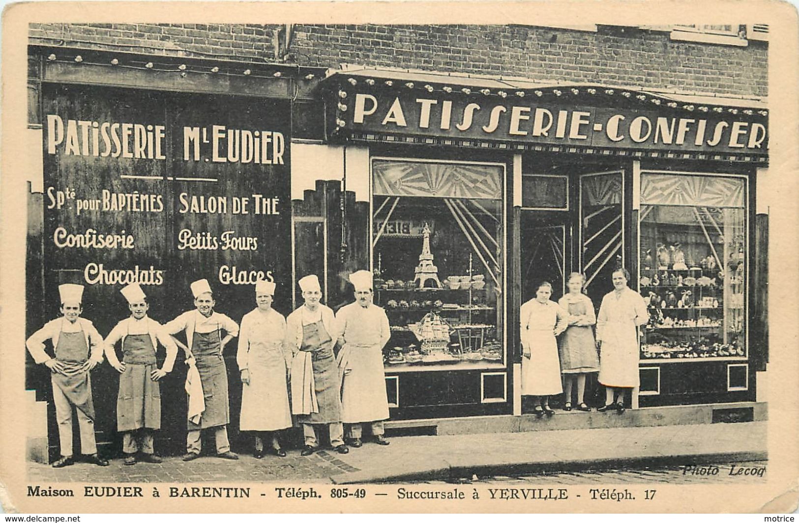 BARENTIN - Maison Eudier, Succursale à Yerville.(carte Vendue En L'état) - Barentin