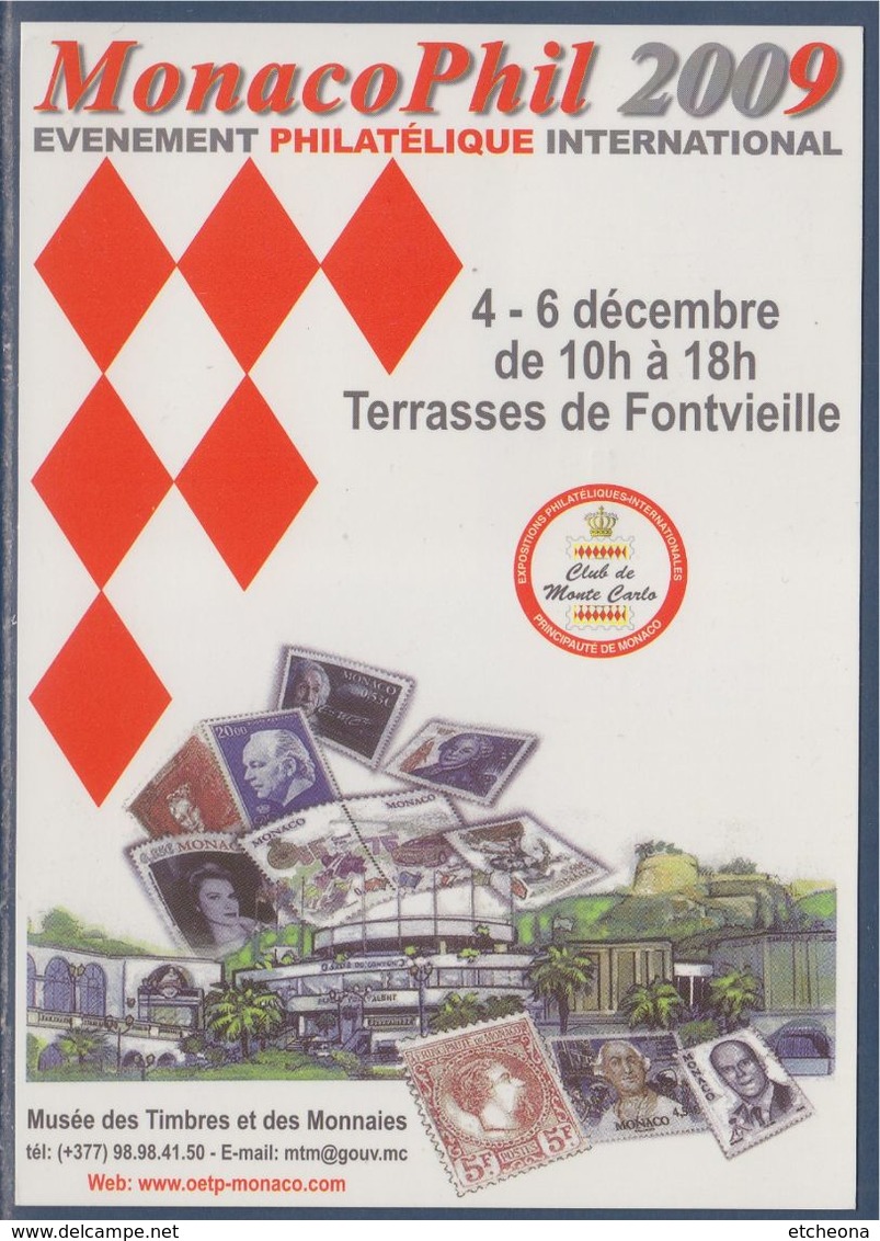 = Carte Postale Monacophil 2009 N°2650 16.12.2008 - Covers & Documents