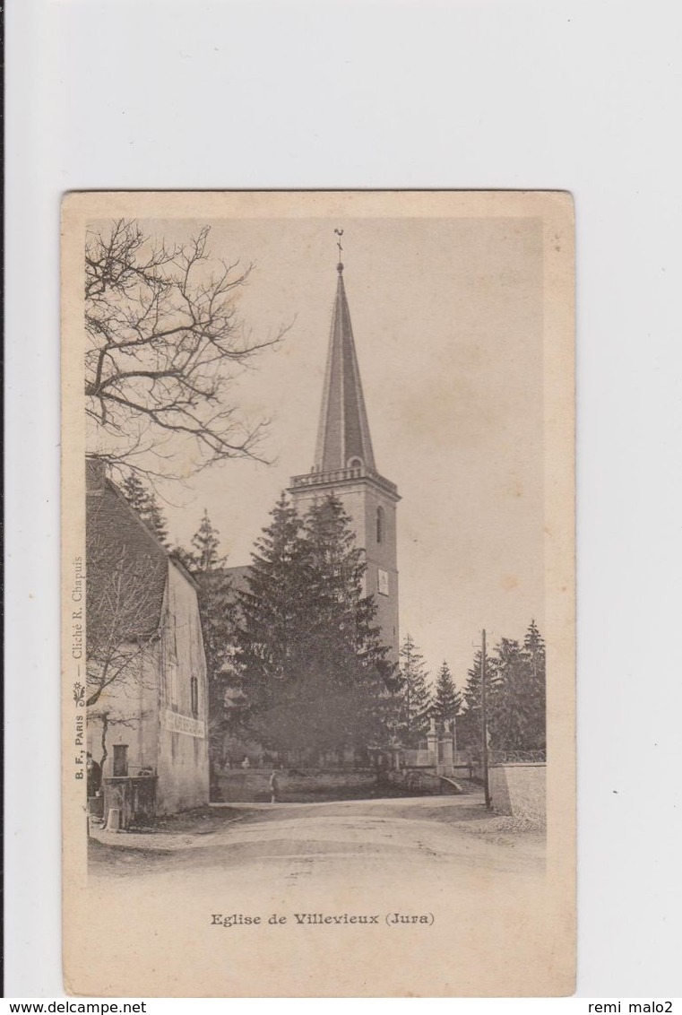 CARTE POSTALE   Eglise De VILLEVIEUX 39 - Otros & Sin Clasificación