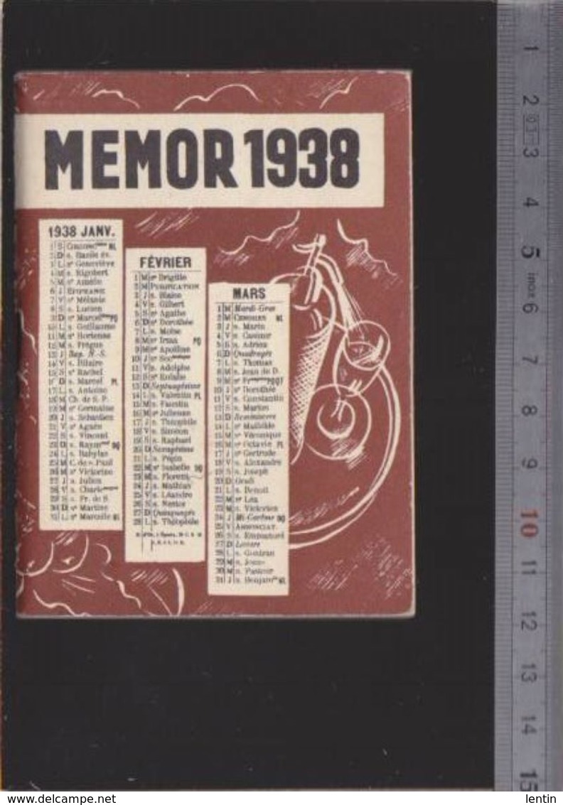 Calendrier - Petit Format - 1938 - Apéritif Campari - Agenda 48 Pages - Formato Piccolo : 1921-40