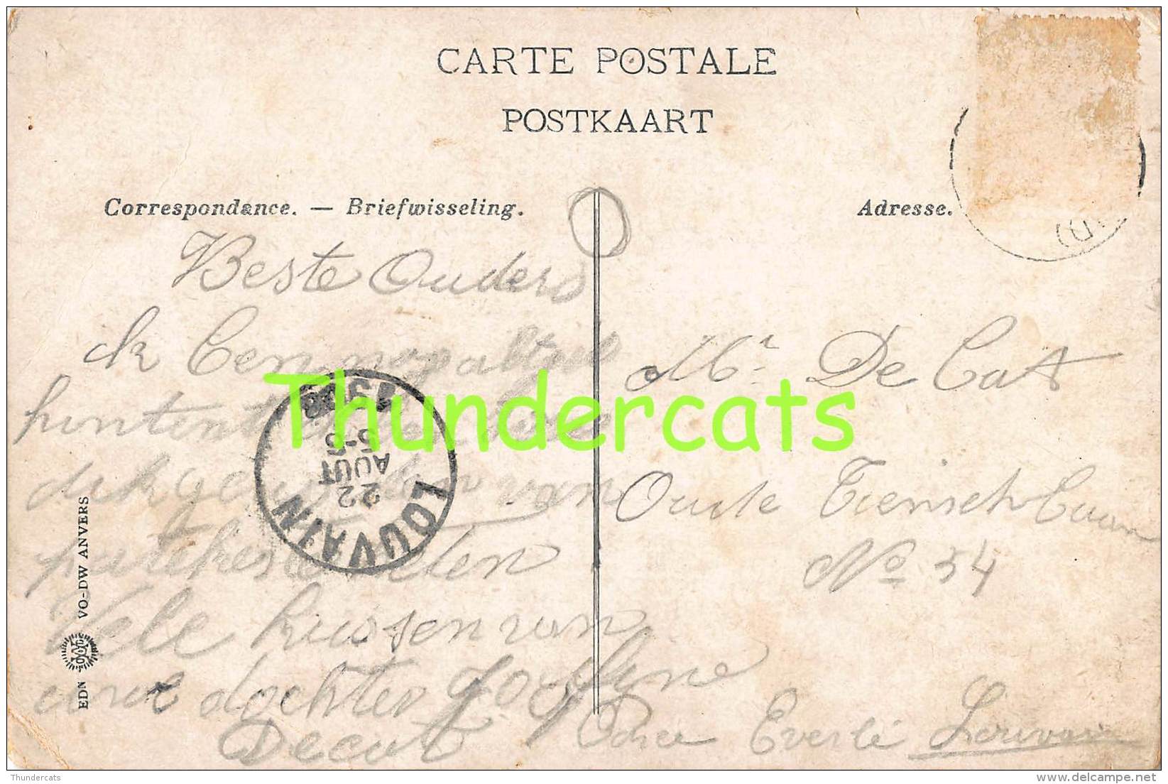 CPA KONTICH CONTICH 1908 CATASTROPHE DE - Kontich