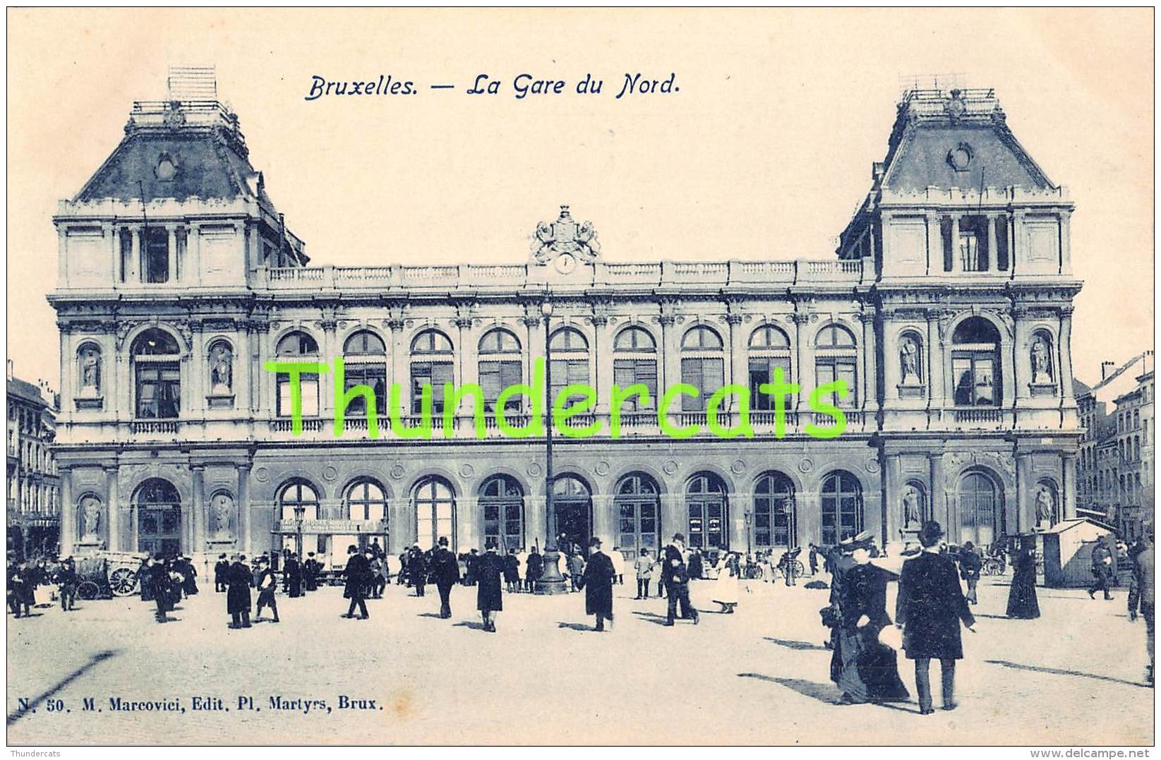 CPA  BRUXELLES LA GARE DU NORD - Schienenverkehr - Bahnhöfe