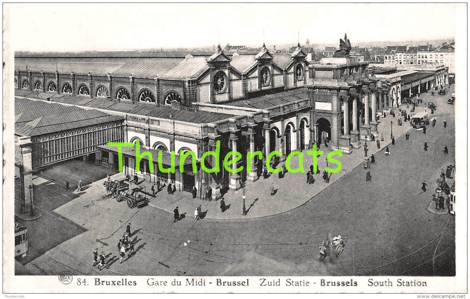 CPA  BRUXELLES  GARE DU MIDI BRUSSEL ZUID STATIE - Spoorwegen, Stations