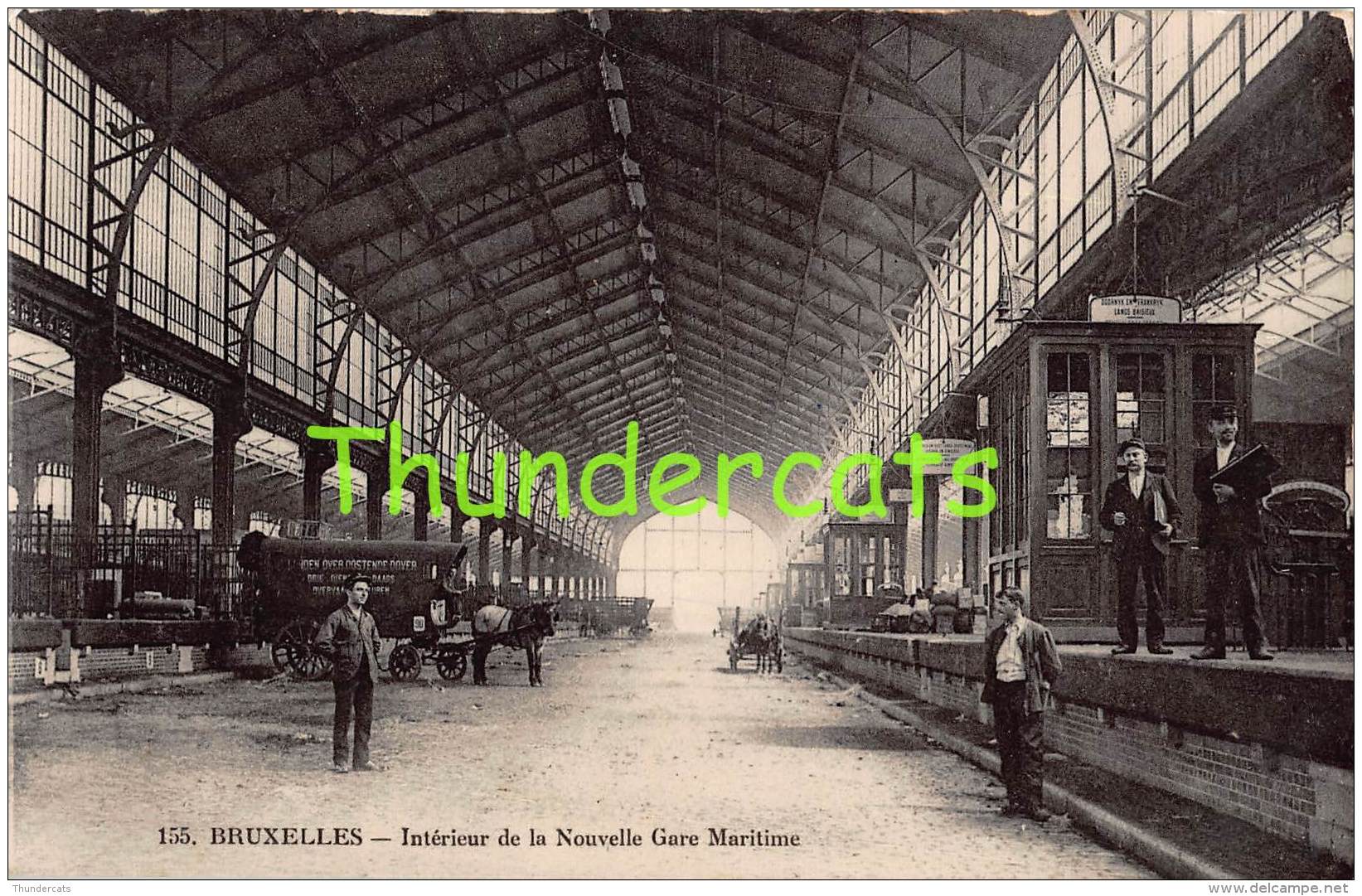 CPA  BRUXELLES INTERIEUR DE LA NOUVELLE GARE MARITIME - Chemins De Fer, Gares