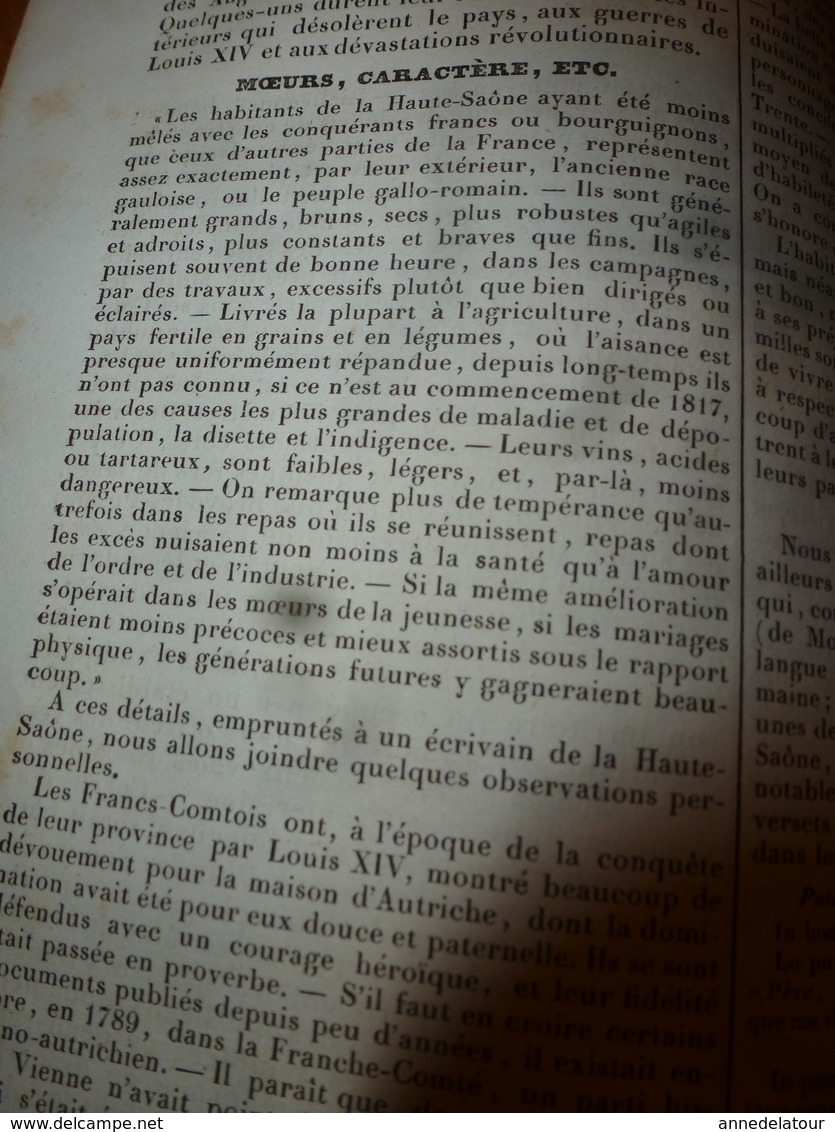 1935 HAUTE SAÔNE (Histoire naturelle-Anciens usages-Costumes-Villes et Châteaux-Population-Industrie et Commerces -etc)