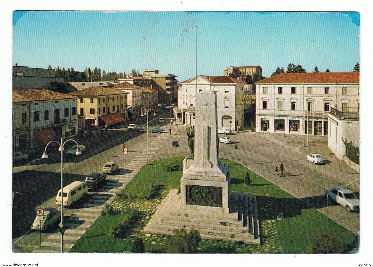 MONTEBELLUNA:  PIAZZA  GARIBALDI  E  CORSO  MAZZINI  -  FG - Treviso