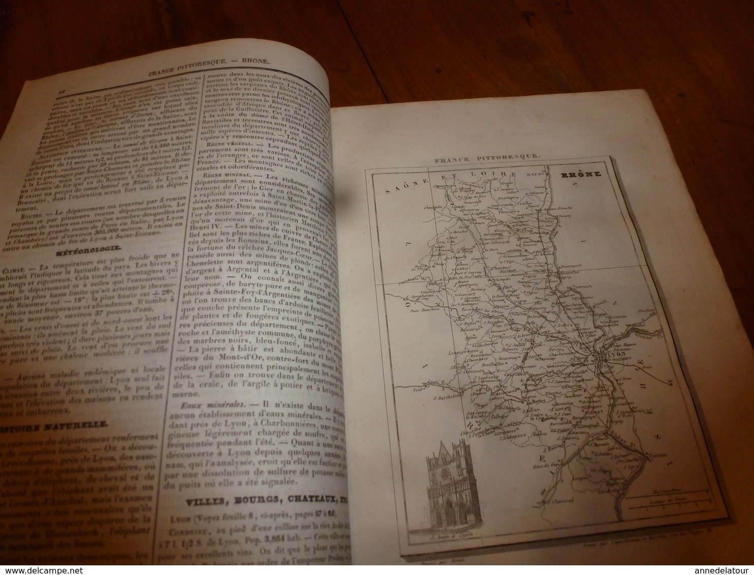 1935 RHÔNE - (Histoire naturelle-Langage-Costumes-Villes et Châteaux-Population-Industrie et Commerces -etc)