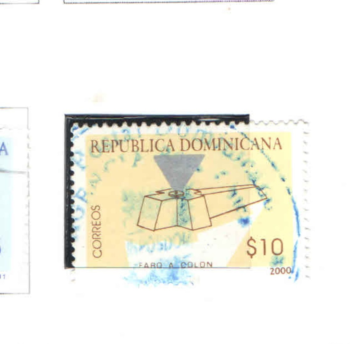 Rep.Dominicana PO 2000 Faro Colombo Scott.1371+Used See Scan On Scott.Pages - Repubblica Domenicana