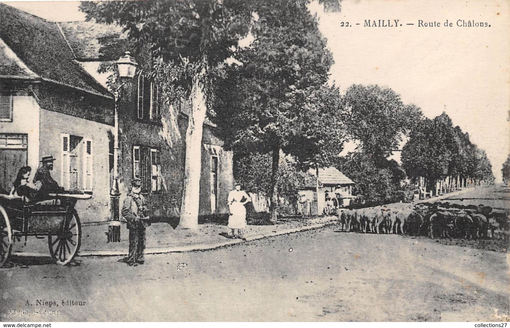 10-MAILLY- ROUTE DE CHÂLONS - Mailly-le-Camp