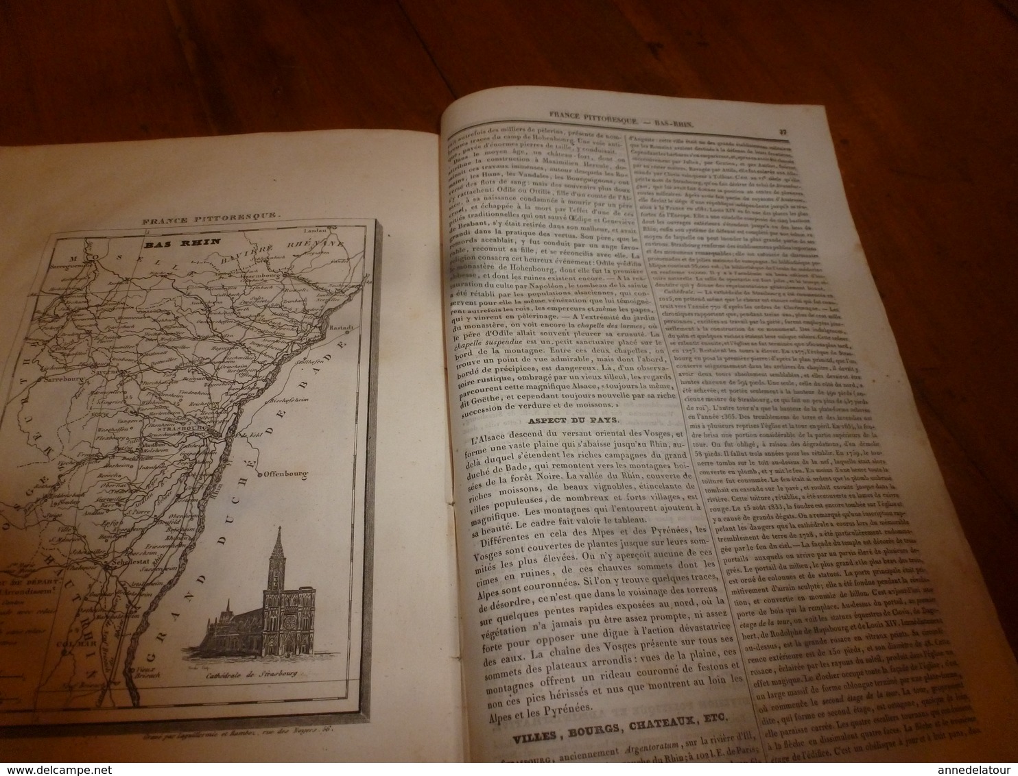 1935 BAS-RHIN Basse Alsace - (Histoire naturelle-Langage-Costumes-Villes et Châteaux-Population-Industrie -etc)