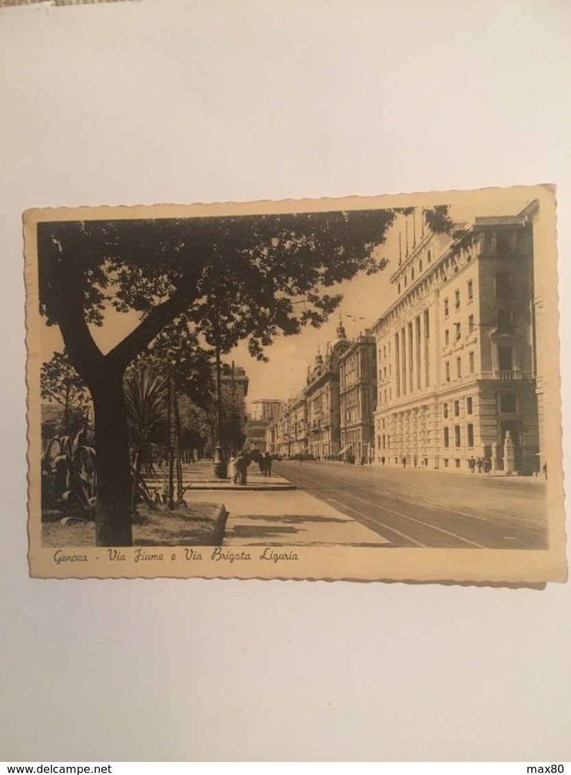 Genova Via Fiume Via Brigata Liguria Viaggiata 1942 - Sonstige & Ohne Zuordnung