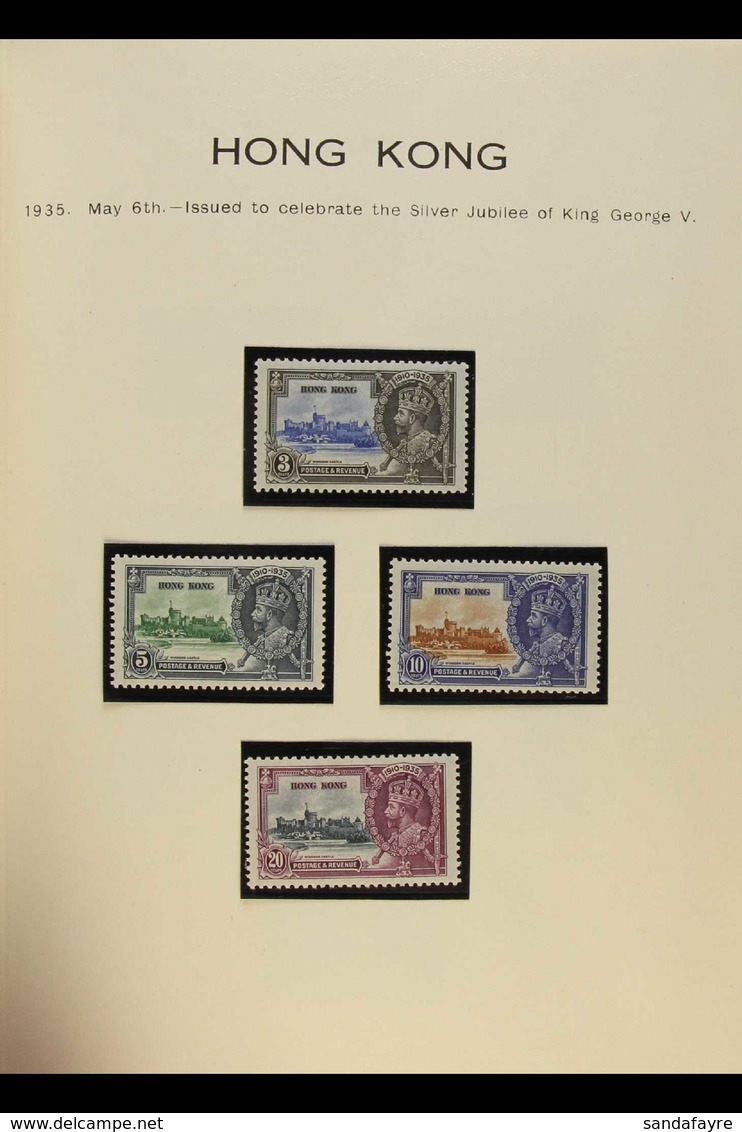 1935 SILVER JUBILEE  Complete Mint Collection, Less Egypt British Forces, In Special Stanley Gibbons Album. Fine And Fre - Other & Unclassified