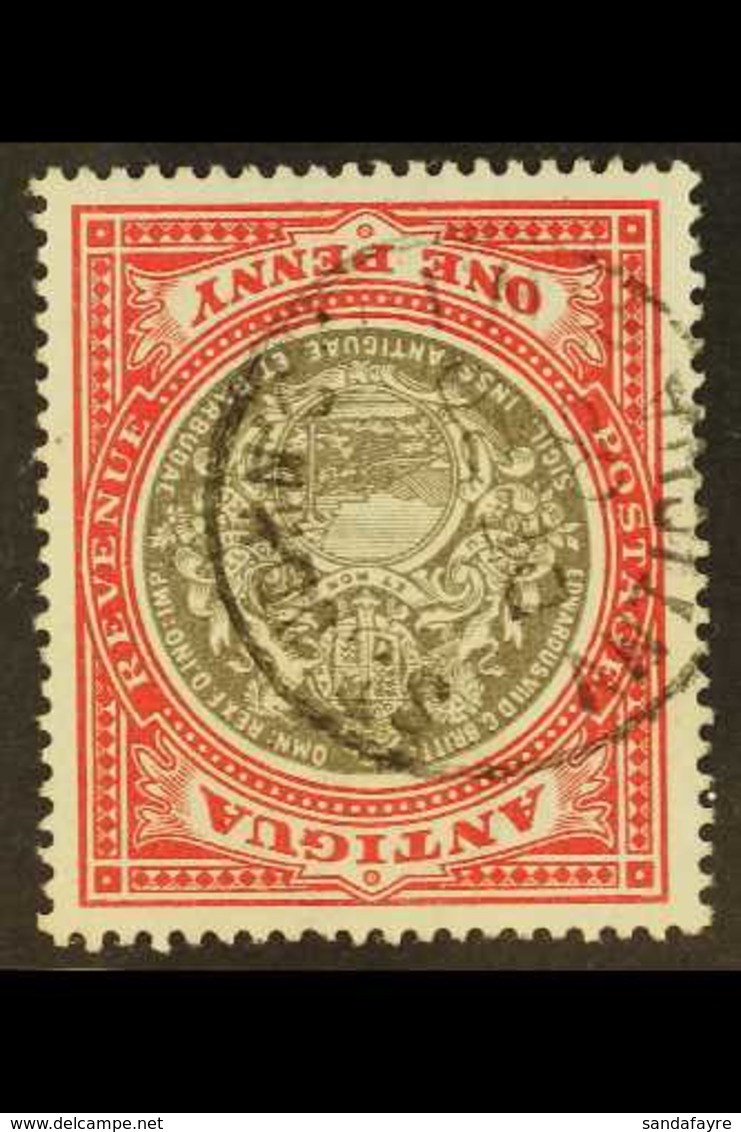 1903-07  1d Grey-black And Rose-red, Watermark Crown CC, With WATERMARK INVERTED Variety, SG 32w, Very Fine Used With Ne - Other & Unclassified