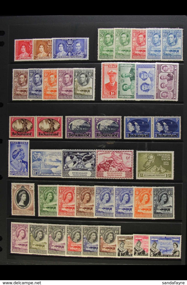 1937-60 MINT COLLECTION  Presented On A Stock Page. Includes KGVI To 1s, QEII Inc 1955-58 Set With Listed Shade. Lovely  - Altri & Non Classificati