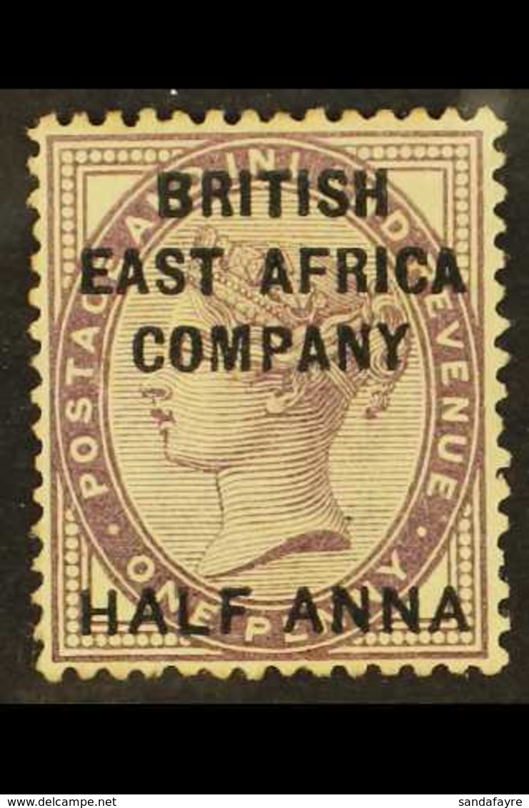1890  ½a On ½d Deep Purple, SG 1, Mint, Small Hinge Thin, Cat.£275. For More Images, Please Visit Http://www.sandafayre. - British East Africa