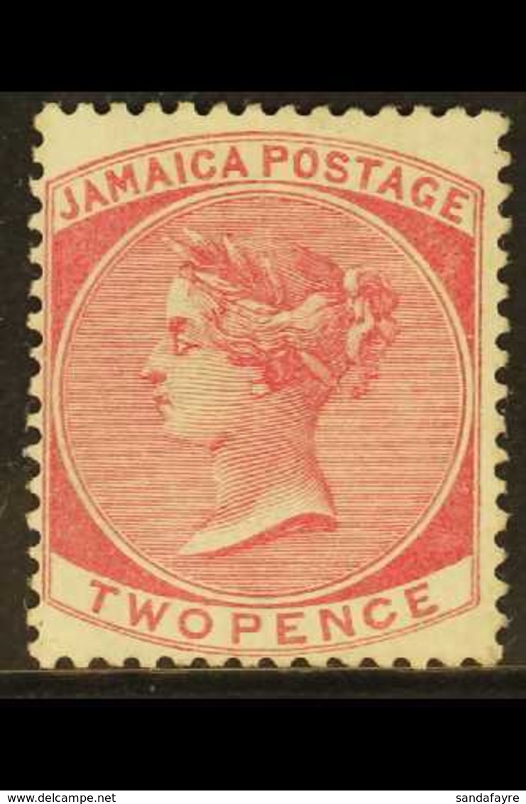 1870-83  2d Deep Rose, SG 9a, Very Fine Mint. For More Images, Please Visit Http://www.sandafayre.com/itemdetails.aspx?s - Giamaica (...-1961)