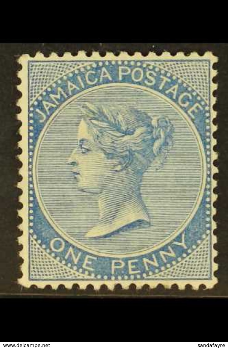 1883-97  1d Blue, SG 17, Mint With Sweated Gum And Light Crease. For More Images, Please Visit Http://www.sandafayre.com - Jamaica (...-1961)