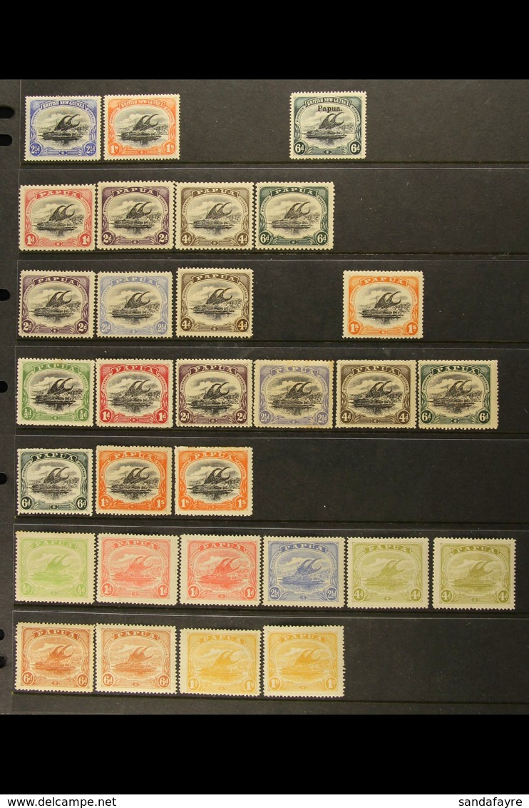 1901-1939 MINT COLLECTION  On Stock Pages, Inc 1901-05 Wmk Horiz 2½d & 1s, 1906 6d Opt, 1907-10 Wmk Upright Perf 11 To 6 - Papua New Guinea