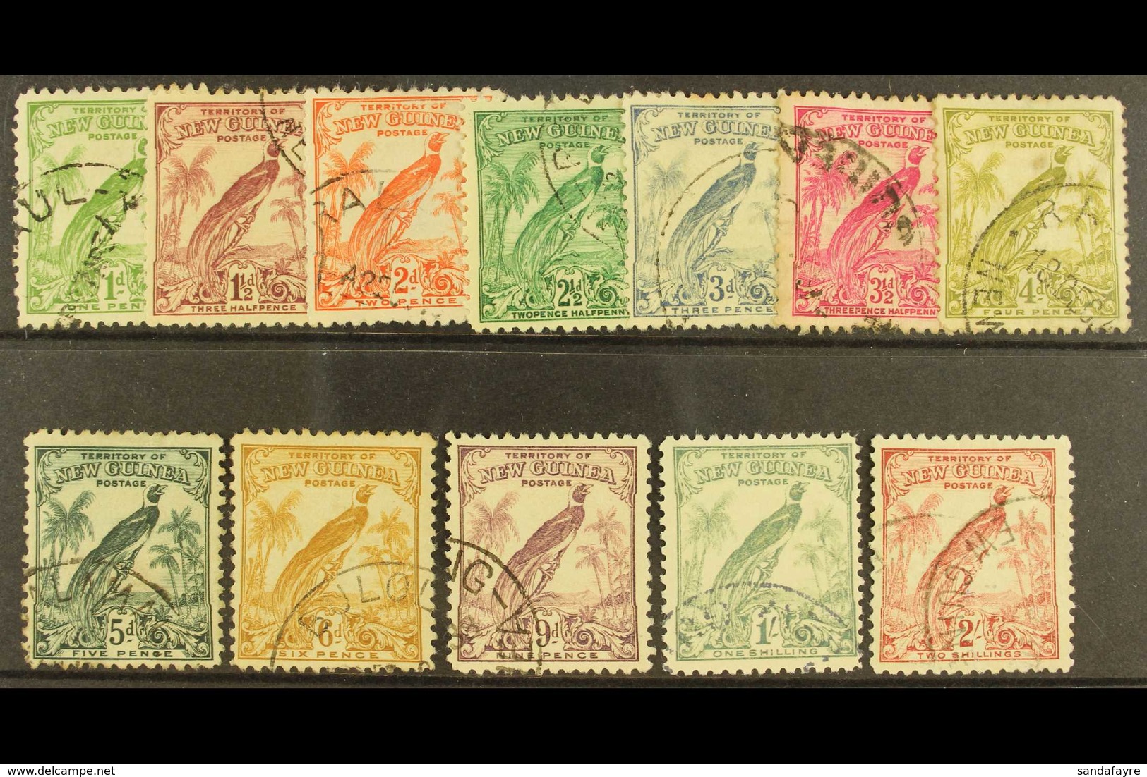 1932-34  (redrawn Without Dates) Set To 2s, SG 177/86, Good To Fine Used. (12 Stamps) For More Images, Please Visit Http - Papua Nuova Guinea