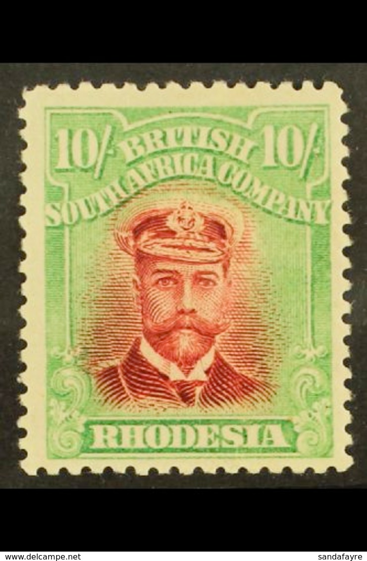 1913  10s Crimson And Pale Yellow-green, Admiral, Head Die II, Perf 14, SG 241, Superb Mint. For More Images, Please Vis - Altri & Non Classificati