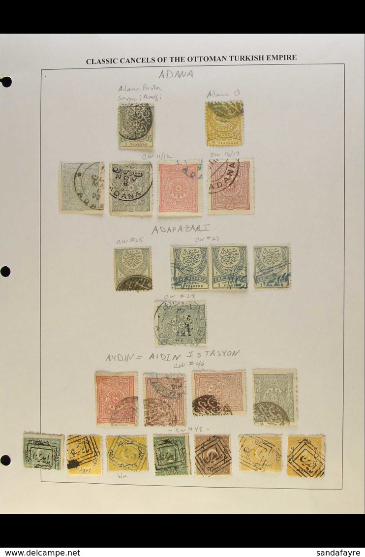 1860's-1900's IMPRESSIVE POSTMARKS COLLECTION.  An Interesting Collection Of Fine Used Stamps Selected For Nice Classic  - Other & Unclassified