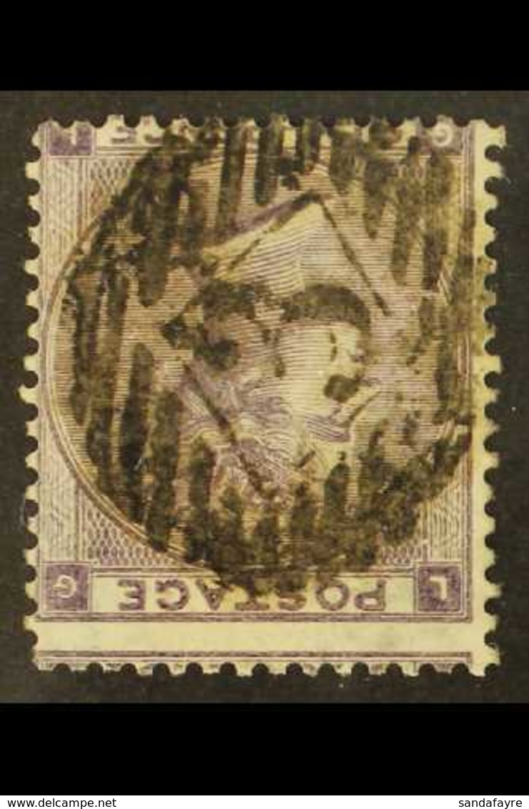 1862-64 INVERTED WATERMARK  6d Lilac (Plate 3), Inverted Watermark Variety, SG 84wi, Used With Barred Cancel. Cat £425 ( - Other & Unclassified