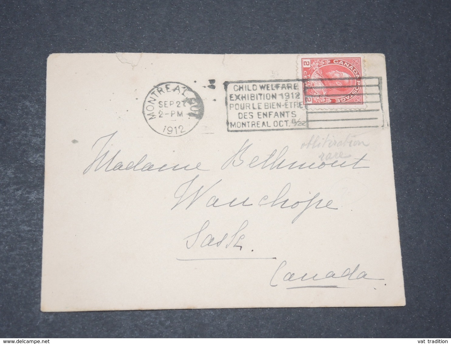 CANADA - Enveloppe De Montréal Pour Sasle En 1912 , Oblitération Plaisante - L 14365 - Briefe U. Dokumente