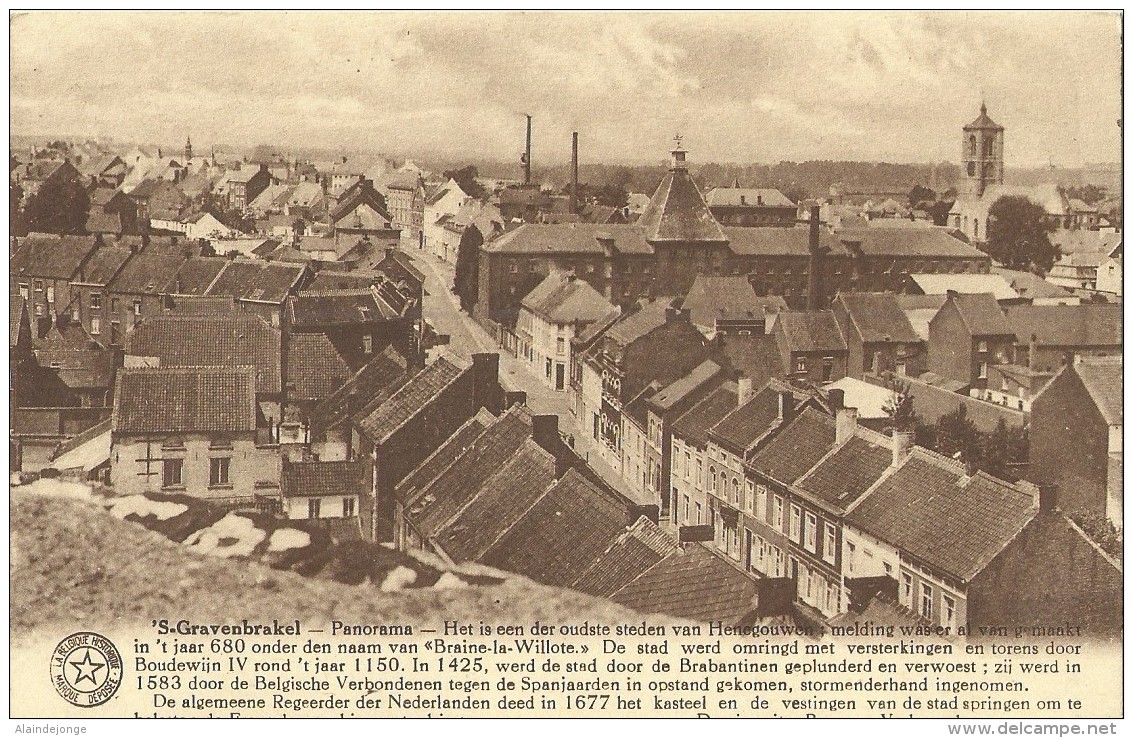 'S-Gravenbrakel - Braine-le-Comte - Panorama - Eerekaart 1936 - Braine-le-Comte