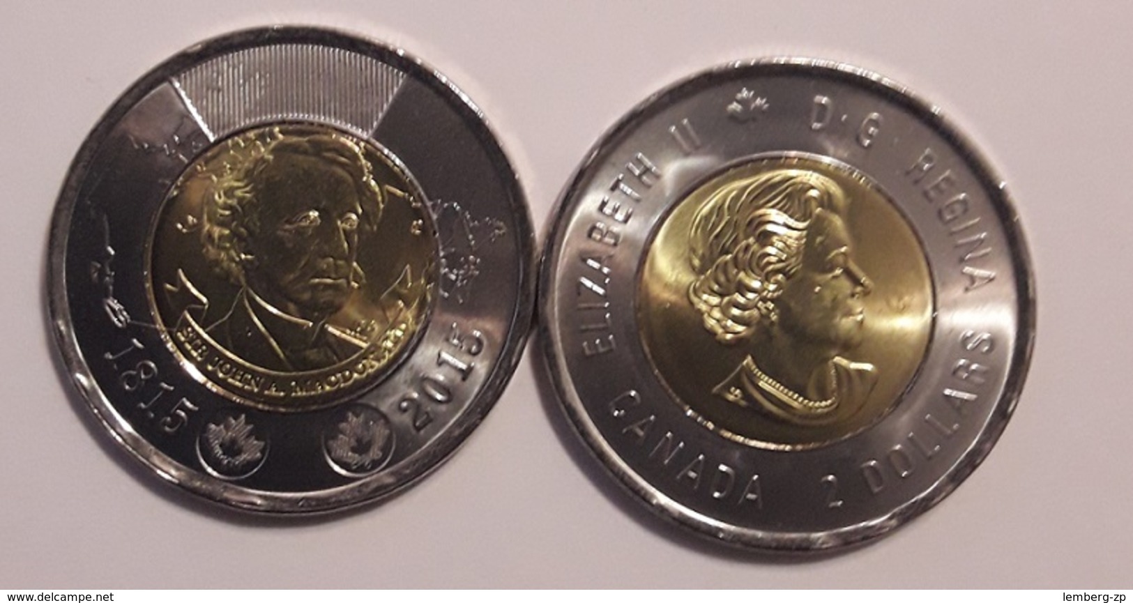 Canada - 2 Dollars 2015 UNC John McDonald Lemberg-Zp - Canada