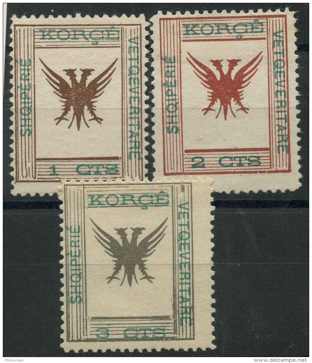 Albanie (1917) N 44-45-46 (charniere) - Albanie