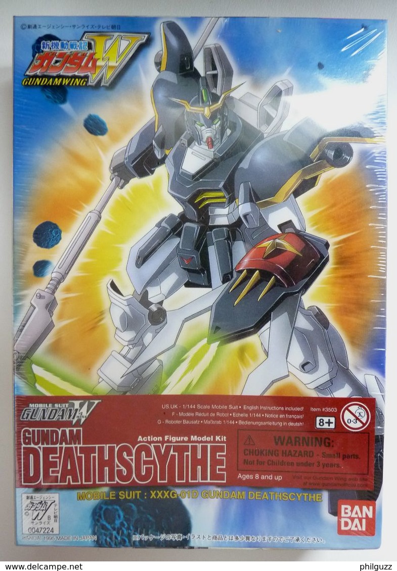 Boîte GUNDAM DEATHSCYTHE MOBILE SUIT BANDAI 1 1/144 XXXG-00W0 Boîte Neuve Non Monté Et Emballée - Autres & Non Classés