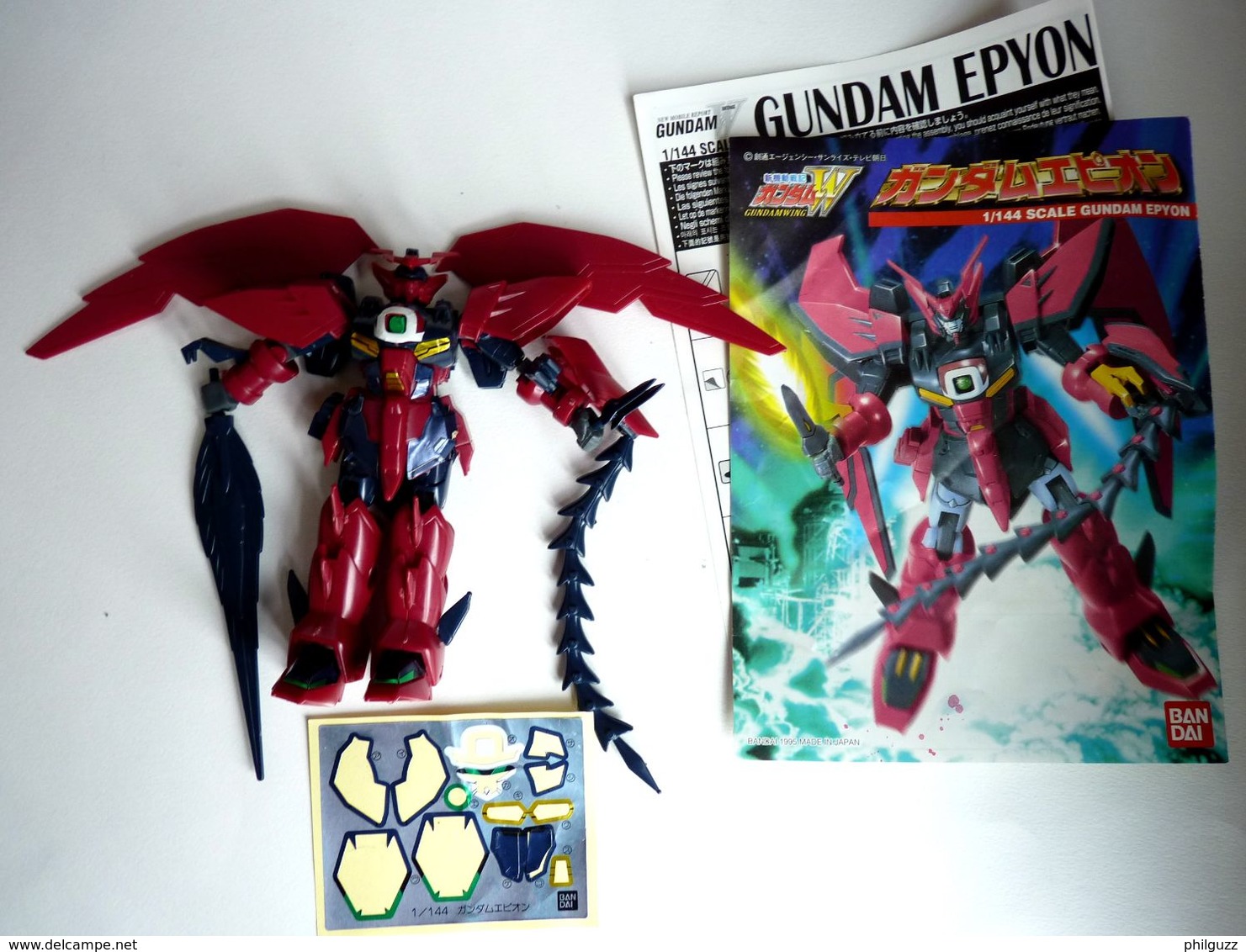 GUNDAM EPYON MOBILE SUIT BANDAI Sans Boîte Figurine Montée Avec Notice - Andere & Zonder Classificatie