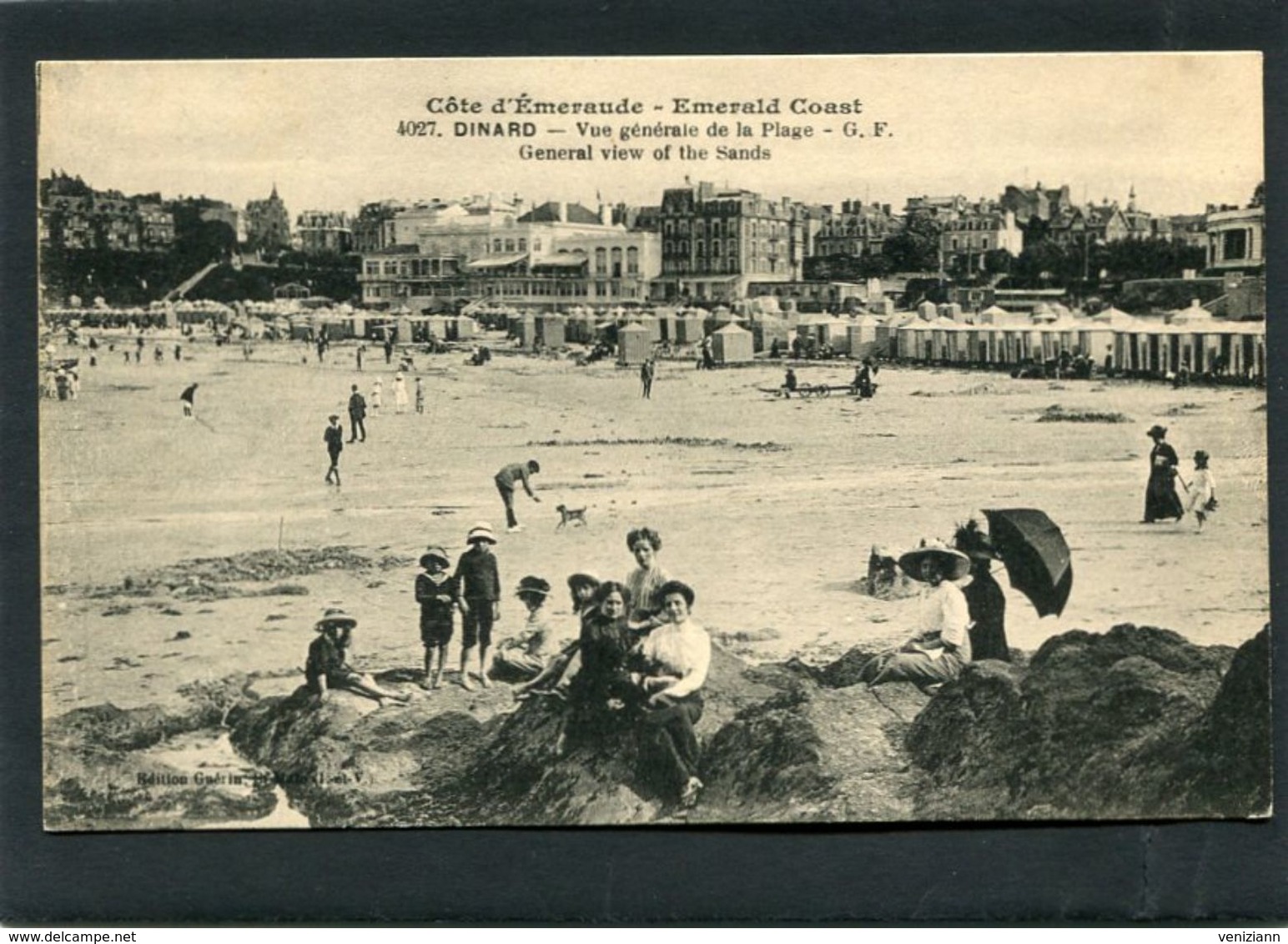 CPA - DINARD - Vue Générale De La Plage, Animé - Dinard