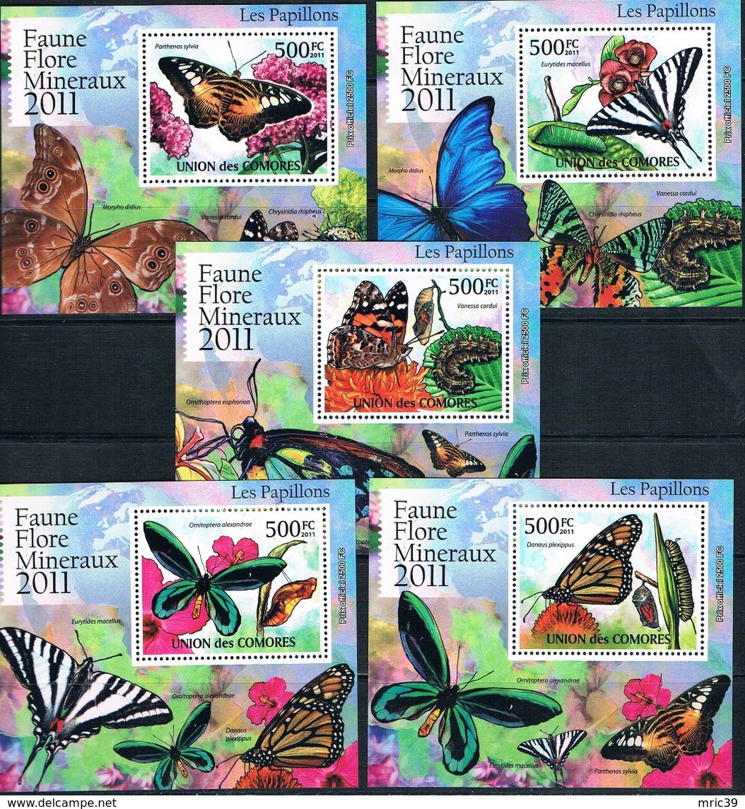 Bloc Sheet Papillons Butterflies Neuf MNH ** Burundi 2011 - Papillons