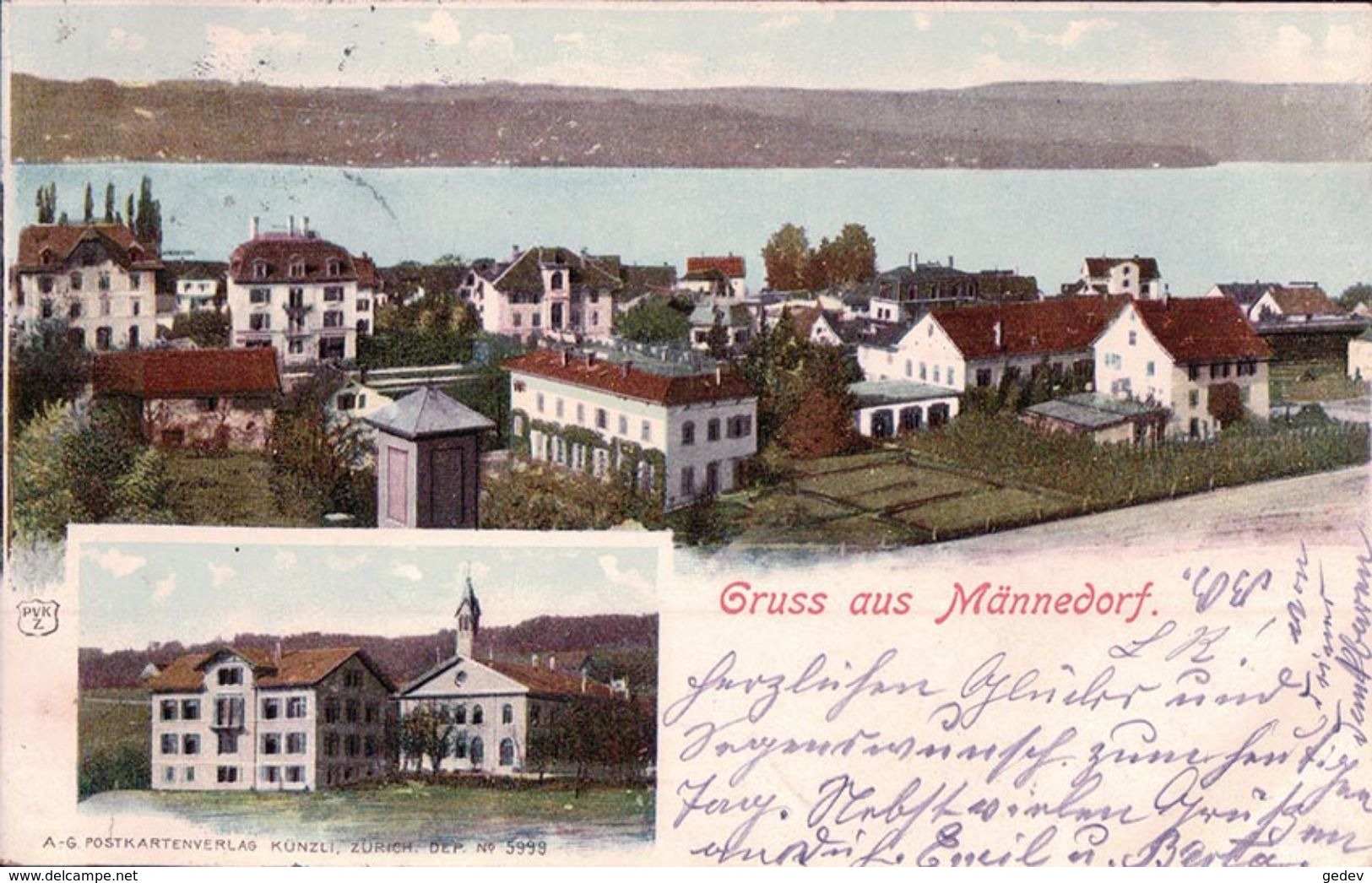 Gruss Aus Männedorf Am Zürichsee (5999) - Männedorf